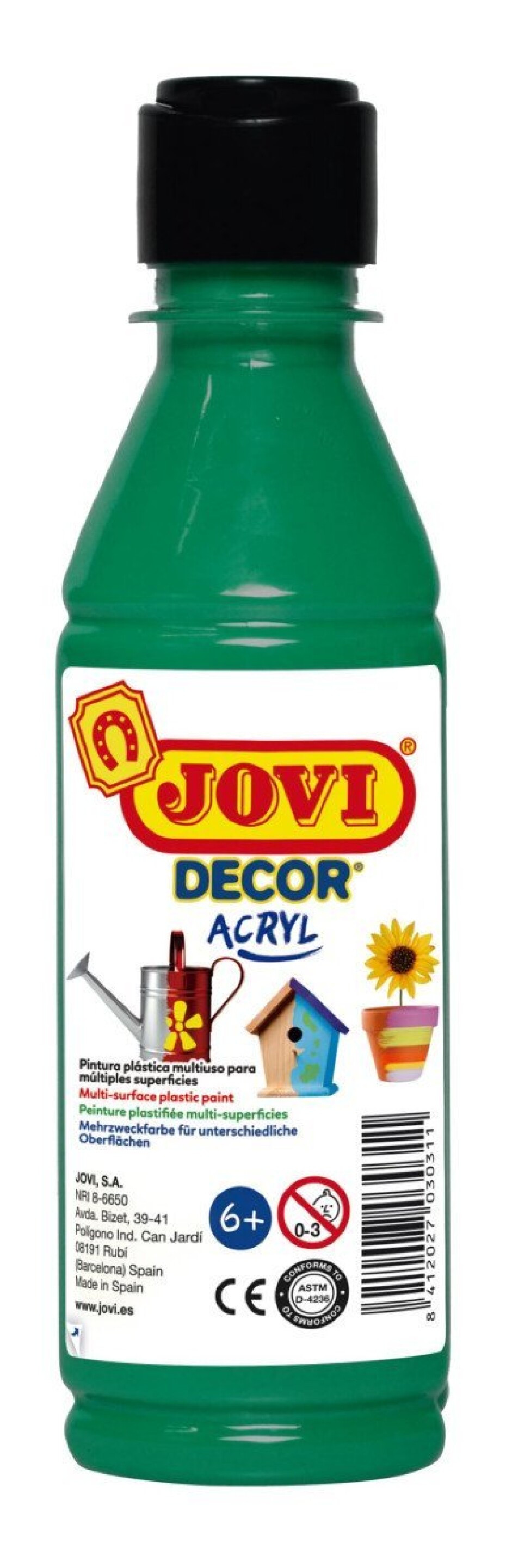 JOVI Decor akrylová barva - tmavě zelená 250 ml - main (0)