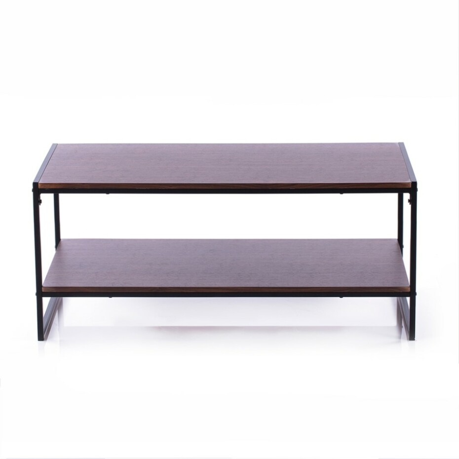 Homede Konferenční stolek Coxe tmavě hnědá, 105 x 53 x 45 cm - main (1)