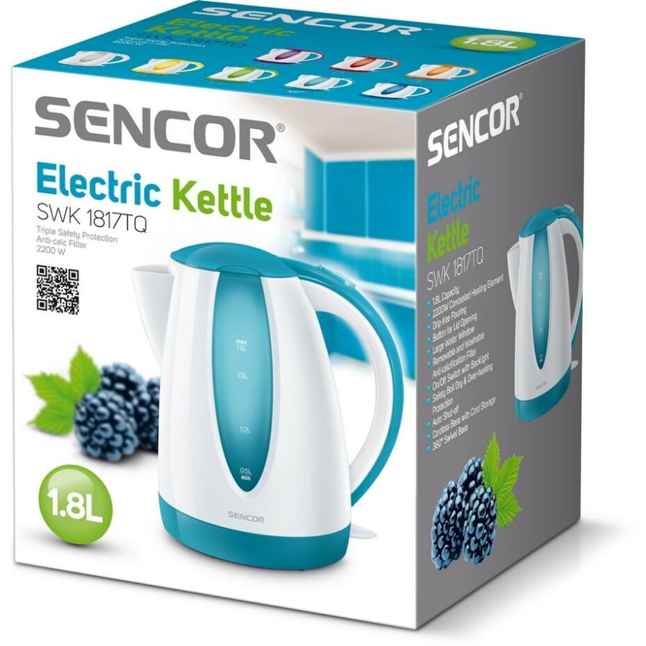 Sencor SWK 1817TQ rychlovarná konvice tyrkysová - main (1)