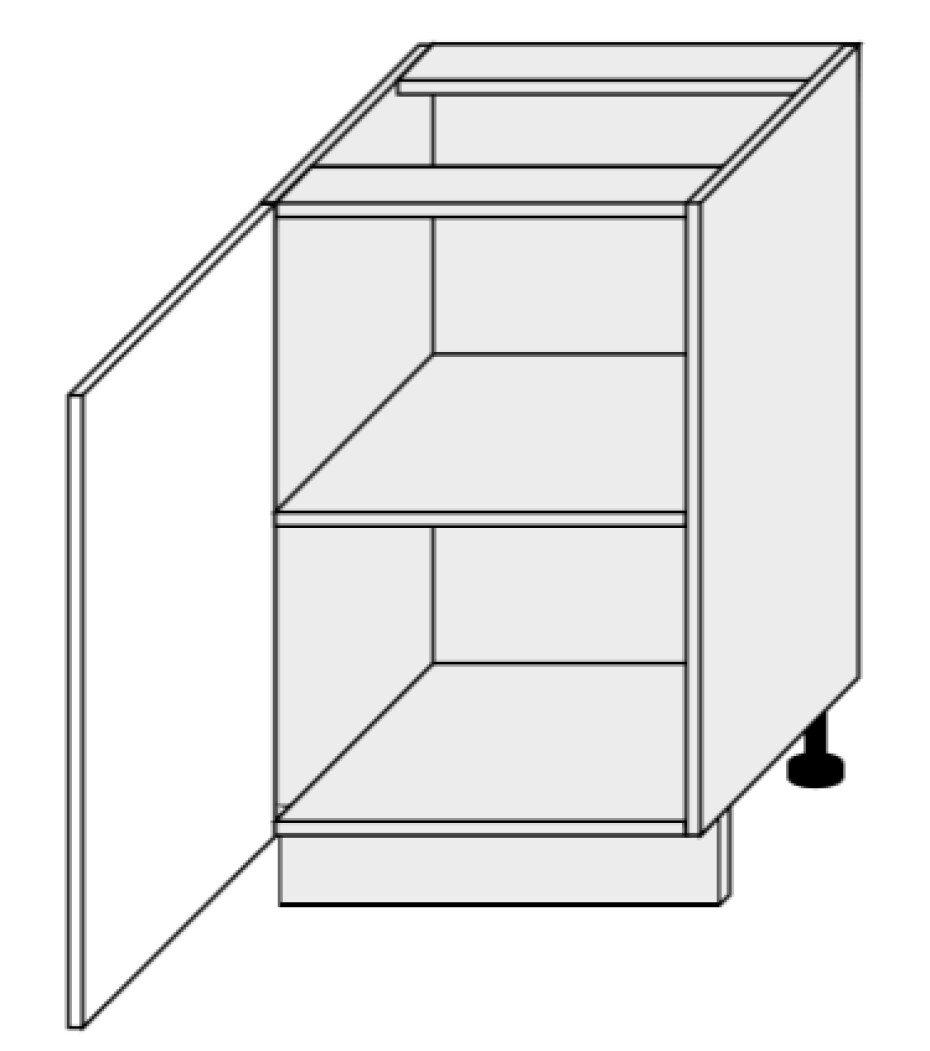 ArtExt Kuchyňská skříňka spodní, D1D / 50 Emporium Barva korpusu: Lava - main (6)