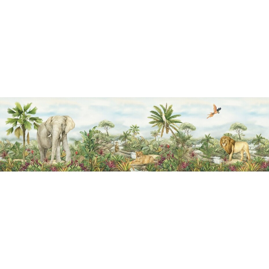 Samolepicí bordura Jungle 2, 500 x 9,7 cm - main (0)