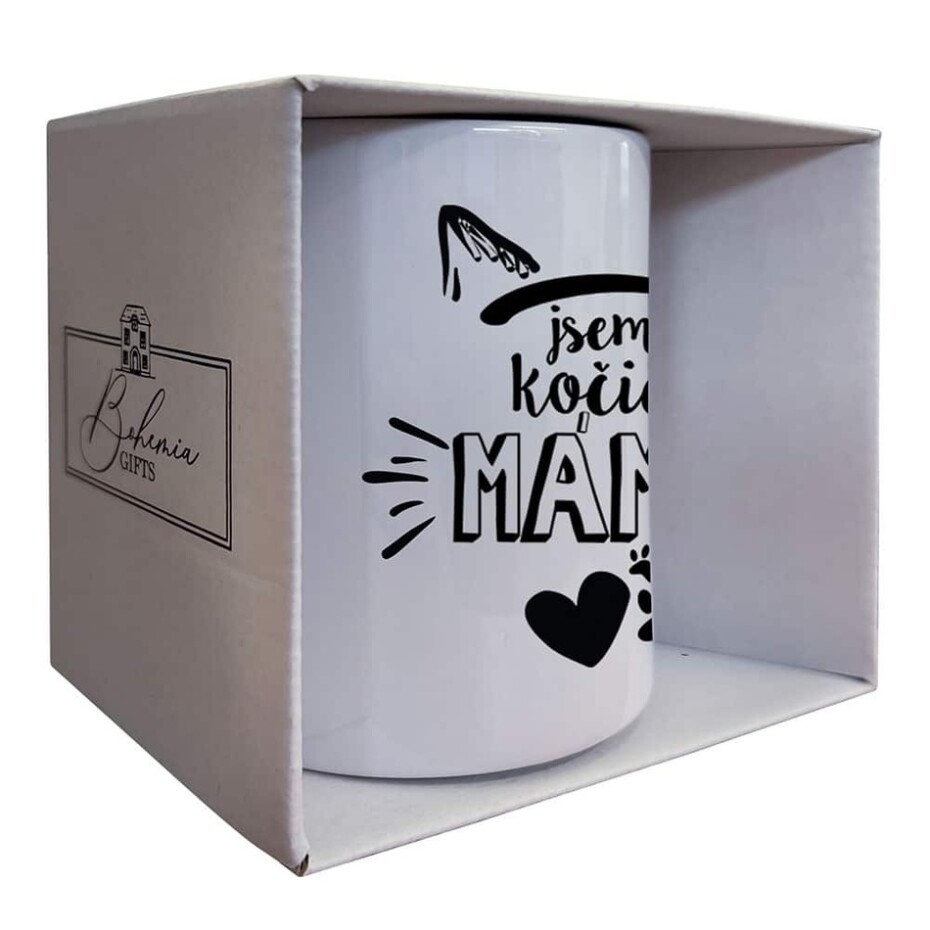 Bohemia Gifts Keramický hrnek - Jsem kočičí máma, 350 ml - main (1)