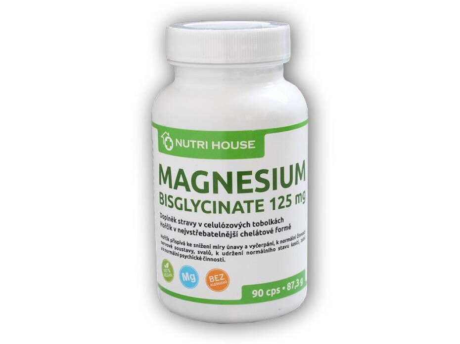 Nutri House Magnesium Bisglycinate 125mg 90cps - main (0)