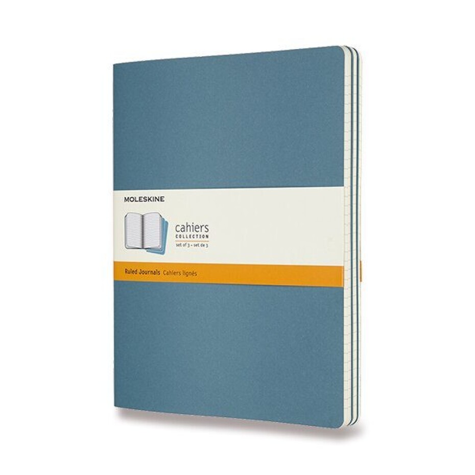 Sešity Moleskine Cahier VÝBĚR BAREV, 3KS - měkké desky - XL, linkovaný 1331/22392 - Sešity Moleskine Cahier karton - main (7)