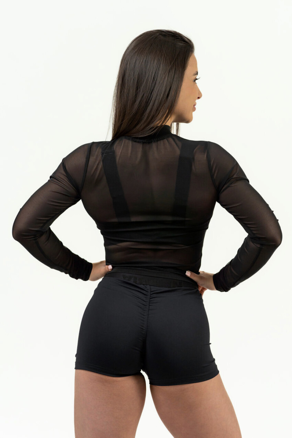 Dámské šortky Nebbia Intense Women's Compression High Waist Shorts Leg Day 832 Black M - main (5)