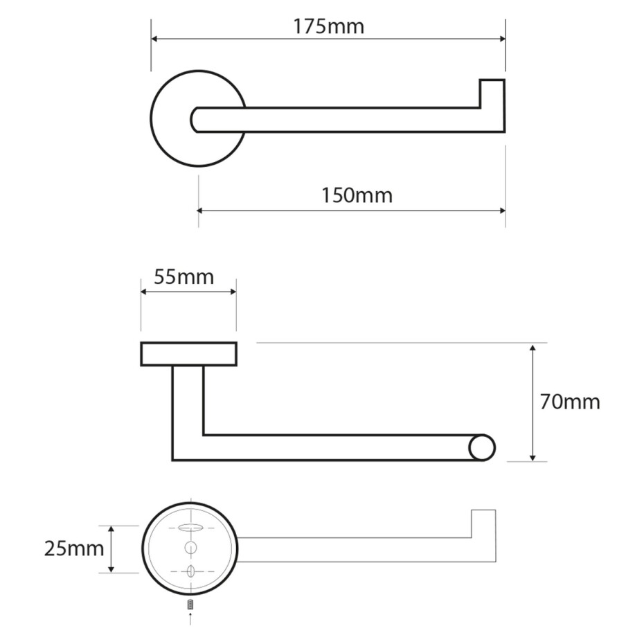 SAPHO XS700 X-Steel držák toaletního papíru bez krytu, broušený nerez - main (1)