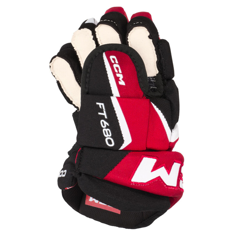 Hokejové rukavice CCM JetSpeed FT680 Black/Red/White Junior 11 palců - main (2)
