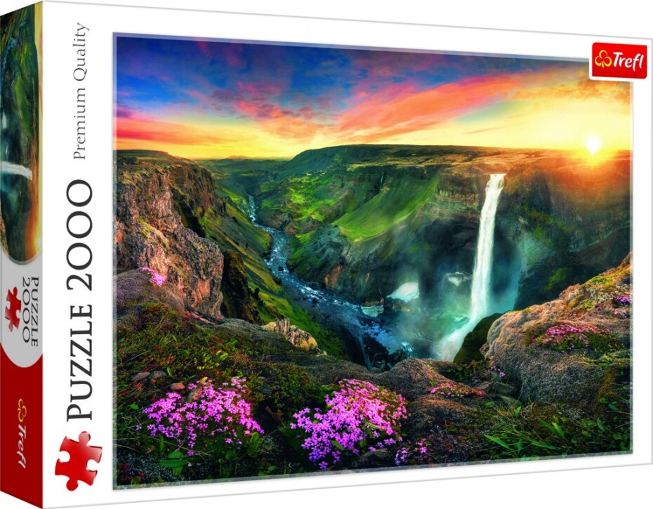 Trefl Puzzle Vodopád Háifoss, Island / 2000 dílků - TOMI - main (0)