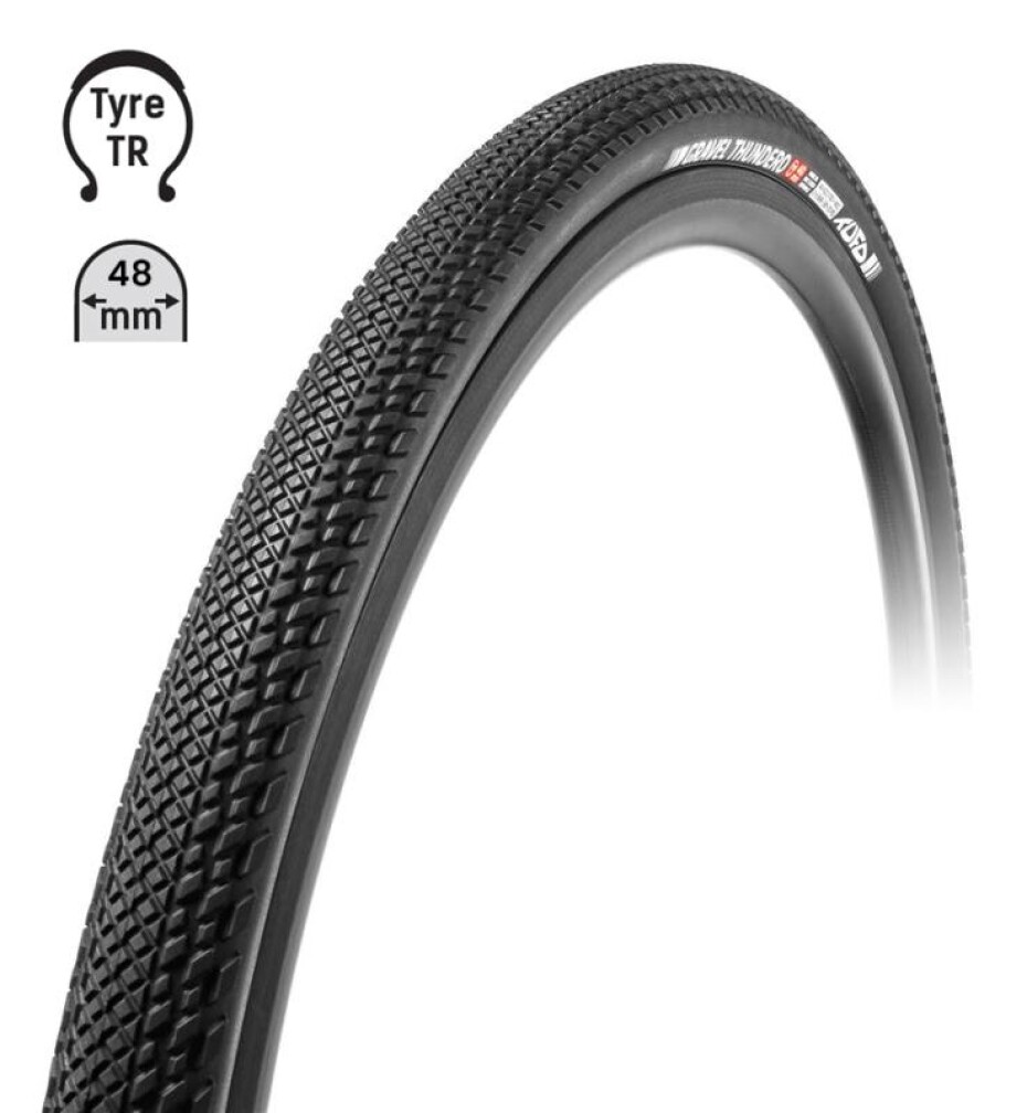 TUFO Plášť Gravel THUNDERO 700x48C, bezduš. črn - main (0)