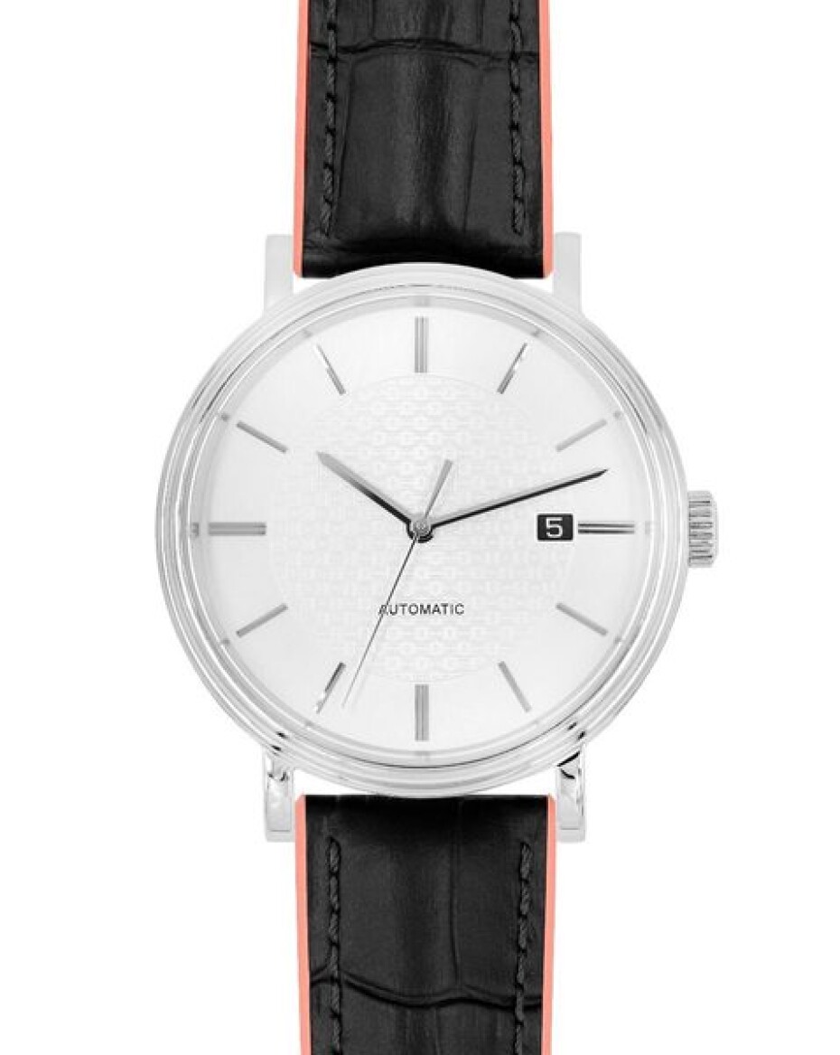 Řemínek Hirsch Andy - černo-růžový - 18 mm - M – Střední délka - 16 mm - Stříbrná - main (3)