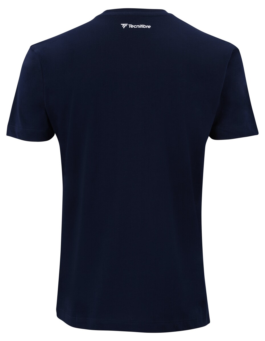 Pánské tričko Tecnifibre  Club Cotton Tee Marine L - main (1)