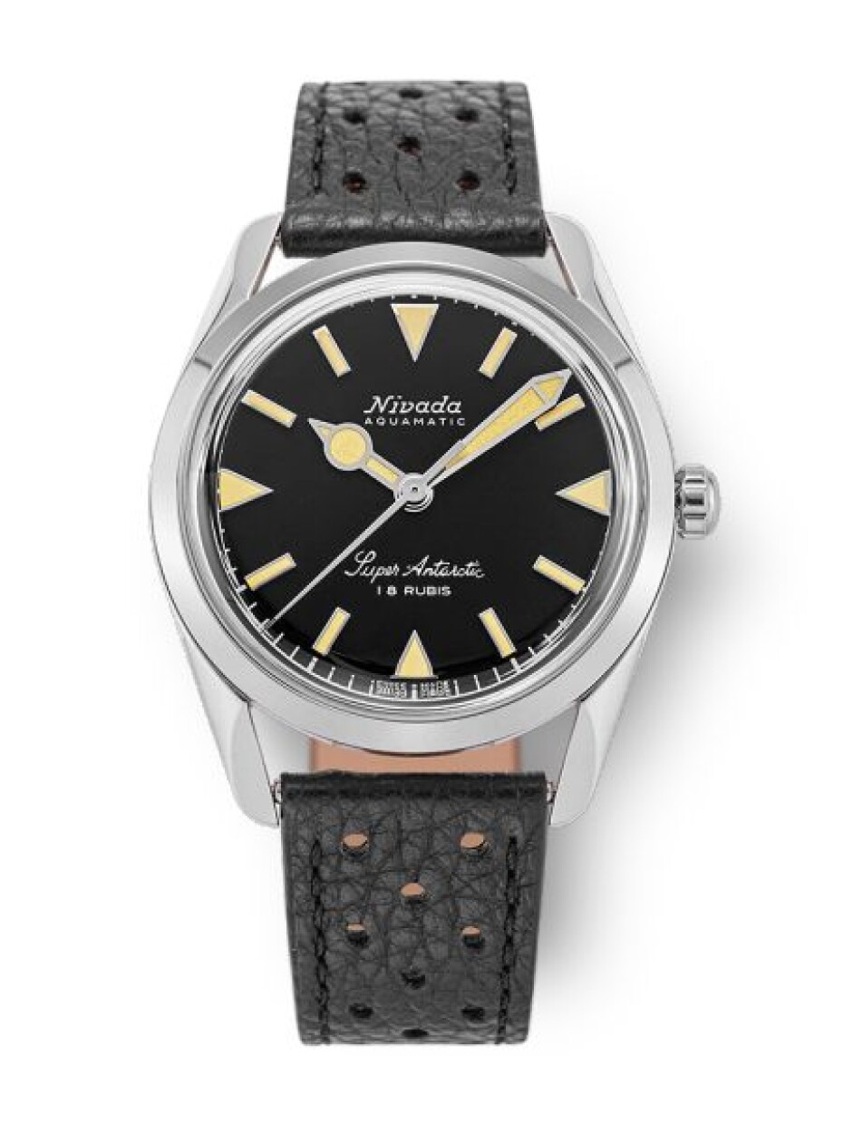 Nivada Grenchen Super Antarctic 35 mm - Black Beige Luminova - Rubber Tropic - main (1)