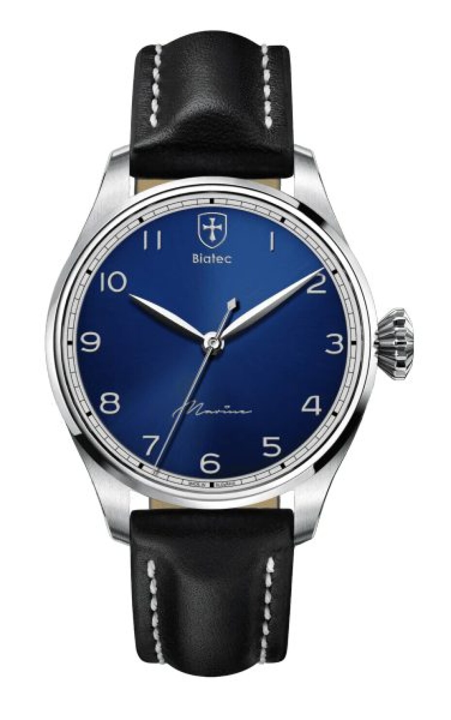 Biatec Marine 01 N - Černý kožený řemínek z pravého aligátora - main (15)
