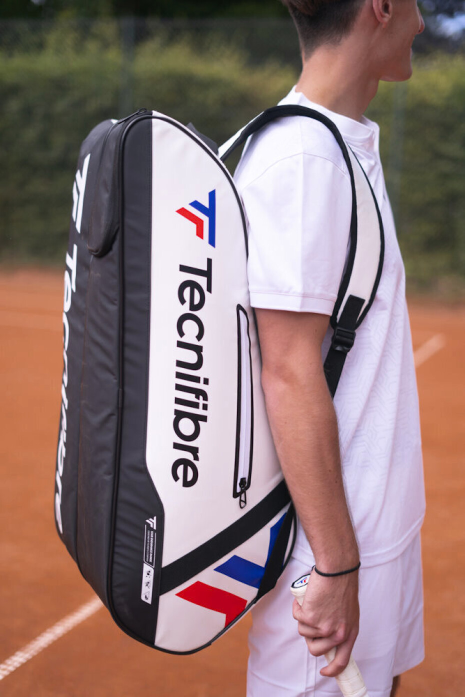 Taška na rakety Tecnifibre  Tour Endurance White 15R - main (5)