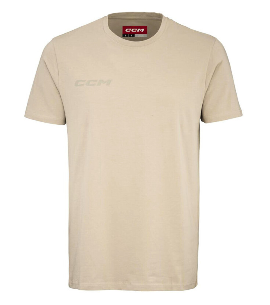 Pánské tričko CCM Core SS Tee Sand XL - main (0)