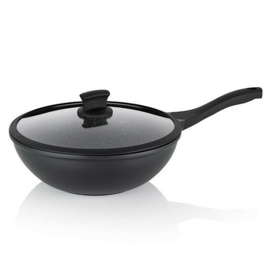 Kela Wok pánev s poklicí STELLA NOVA, litý hliník, černá, 30 cm, 5 l - main (0)