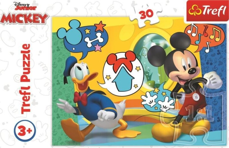 Trefl Puzzle Mickey Mouse a Kačer Donald 30 dílků - main (0)