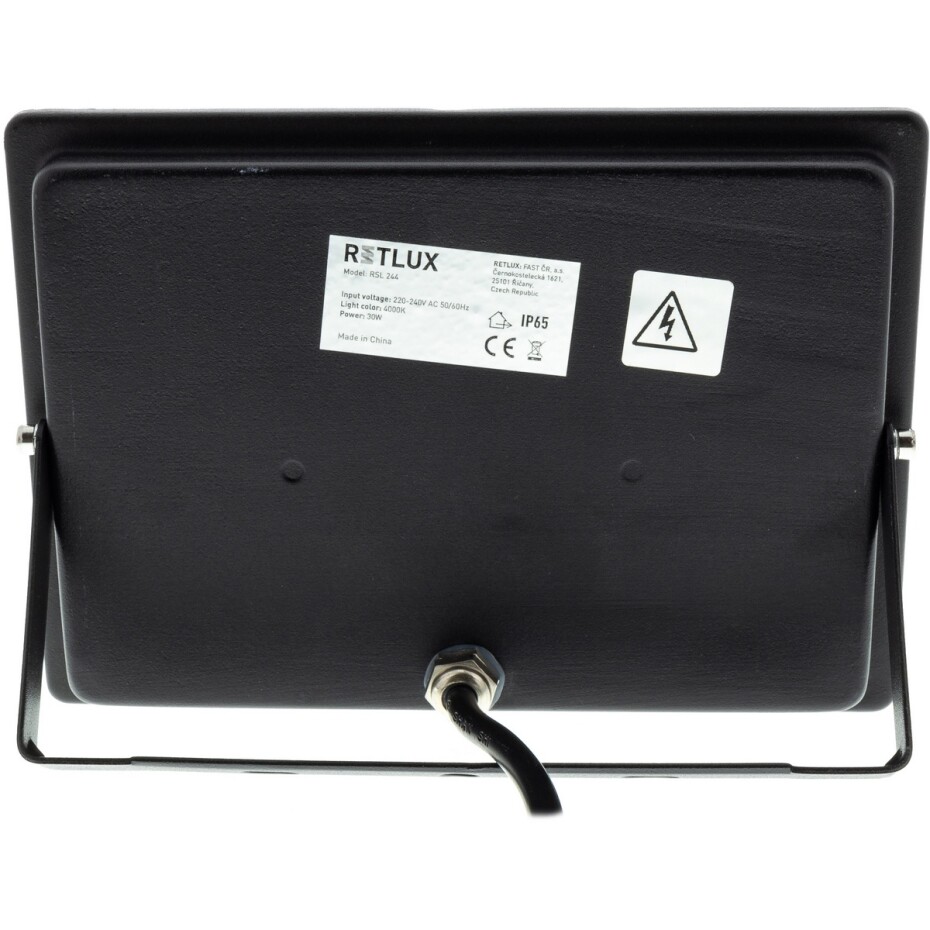Retlux RSL 244 LED reflektor, 188 x 132 x 20 mm, 30 W, 2400 lm - main (4)