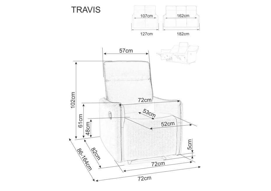 Signal Křeslo TRAVIS 1 | béžová - main (4)
