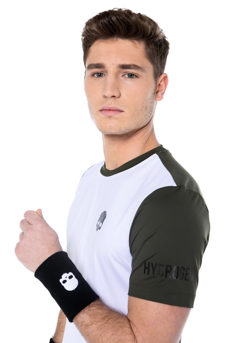 Pánské tričko Hydrogen  Tech Camo Tee White/Military Green S - main (4)