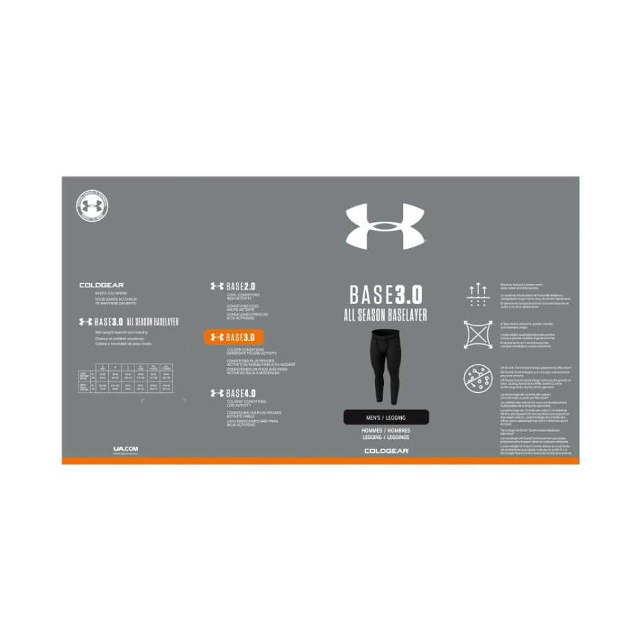 Pánské legíny Under Armour  Packaged Base 3.0 Legging Black M - main (1)