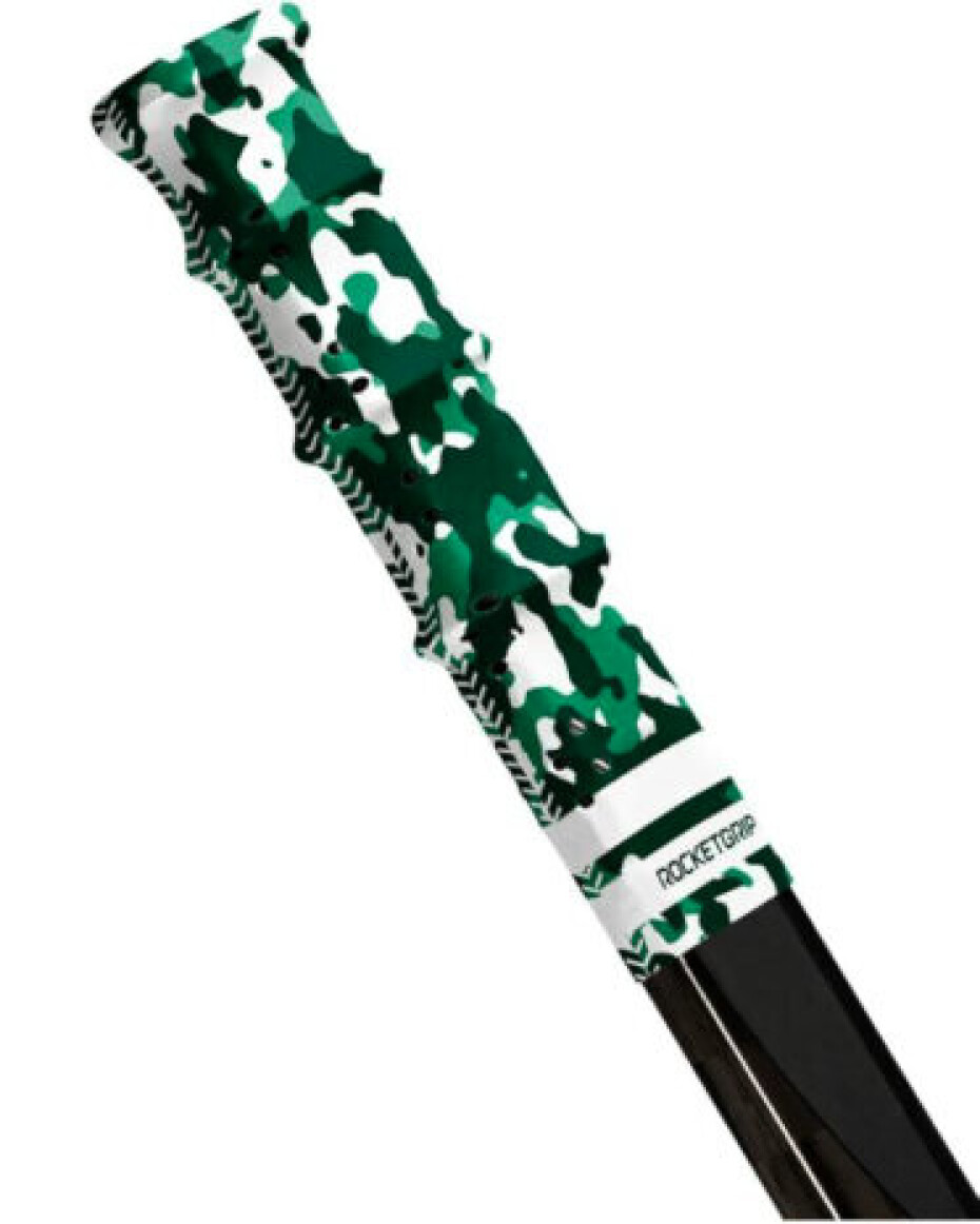 Koncovka na hokejku RocketGrip  Hole Camo Grip Green - main (0)