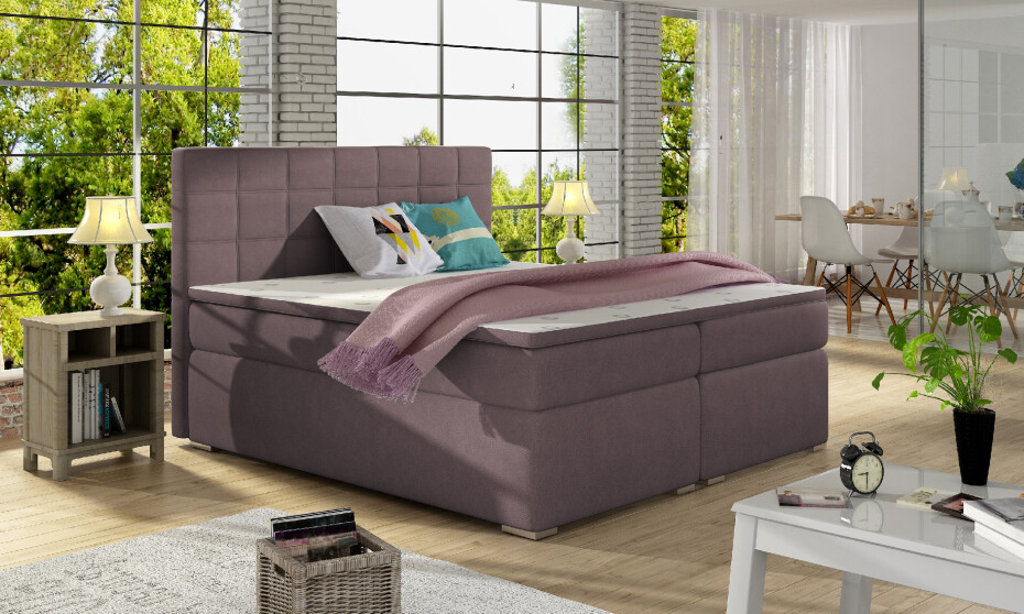 Artelta Manželská postel ALICE Boxspring | 180 x 200 cm Alice barva: Sawana 05, Alice rozměr: 180x200 cm - main (2)