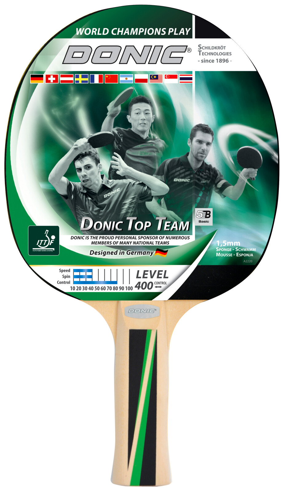 Pálka na stolní tenis Donic Schildkröt  Top Team 400 - main (0)
