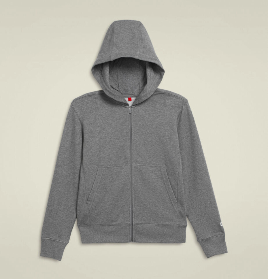 Dětská mikina Wilson  You Uni Team Zip Hoodie Medium Gray Heather XL - main (0)