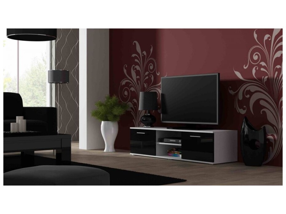 Artcam TV stolek SOHO 140 cm Barva: Bílá/bílý lesk - main (1)