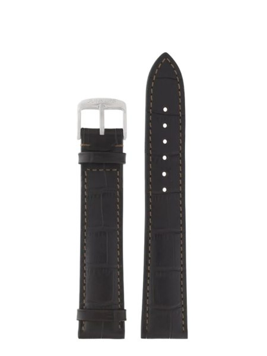 Kožený řemínek Junkers XL 20mm - tmavě hnědý/croco - main (0)