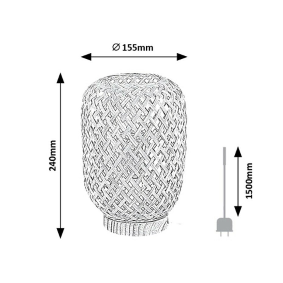 Rabalux 74016 stolní lampa Alinafe, přírodní - main (5)