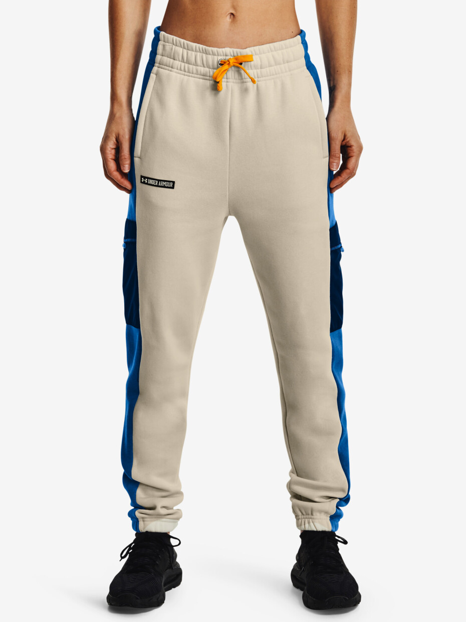 Under Armour Rival Fleece tepláky hnědé dámské - main (0)