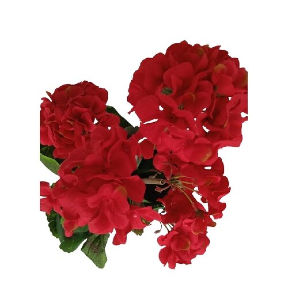 Umělá květina Muškát červená, 47 cm - main (1)