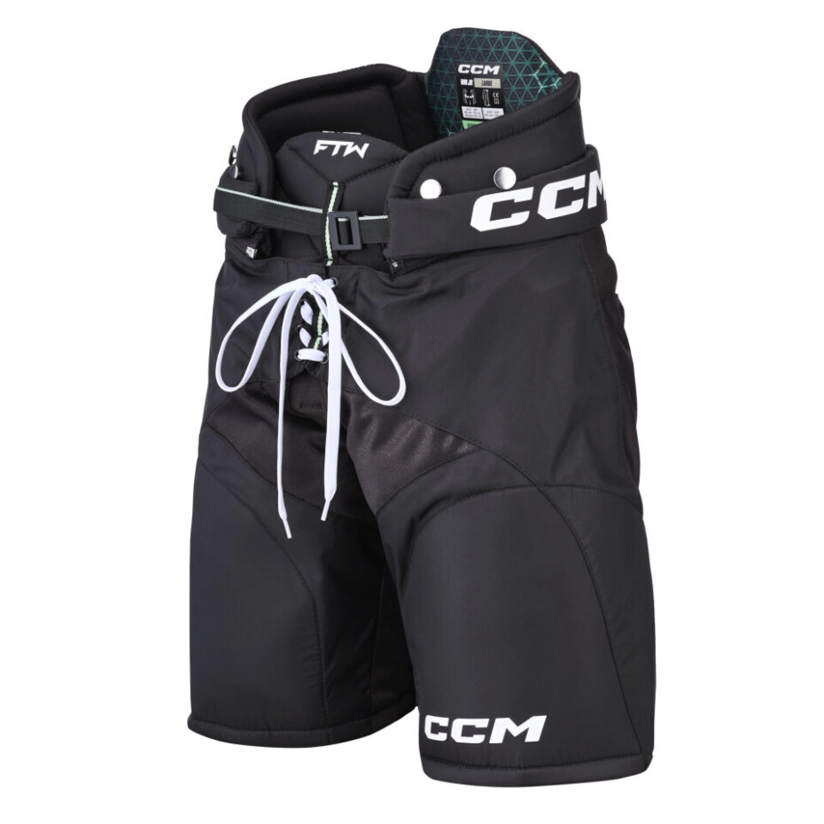 Hokejové kalhoty CCM JetSpeed FTWomen Velcro Black Junior S - main (0)