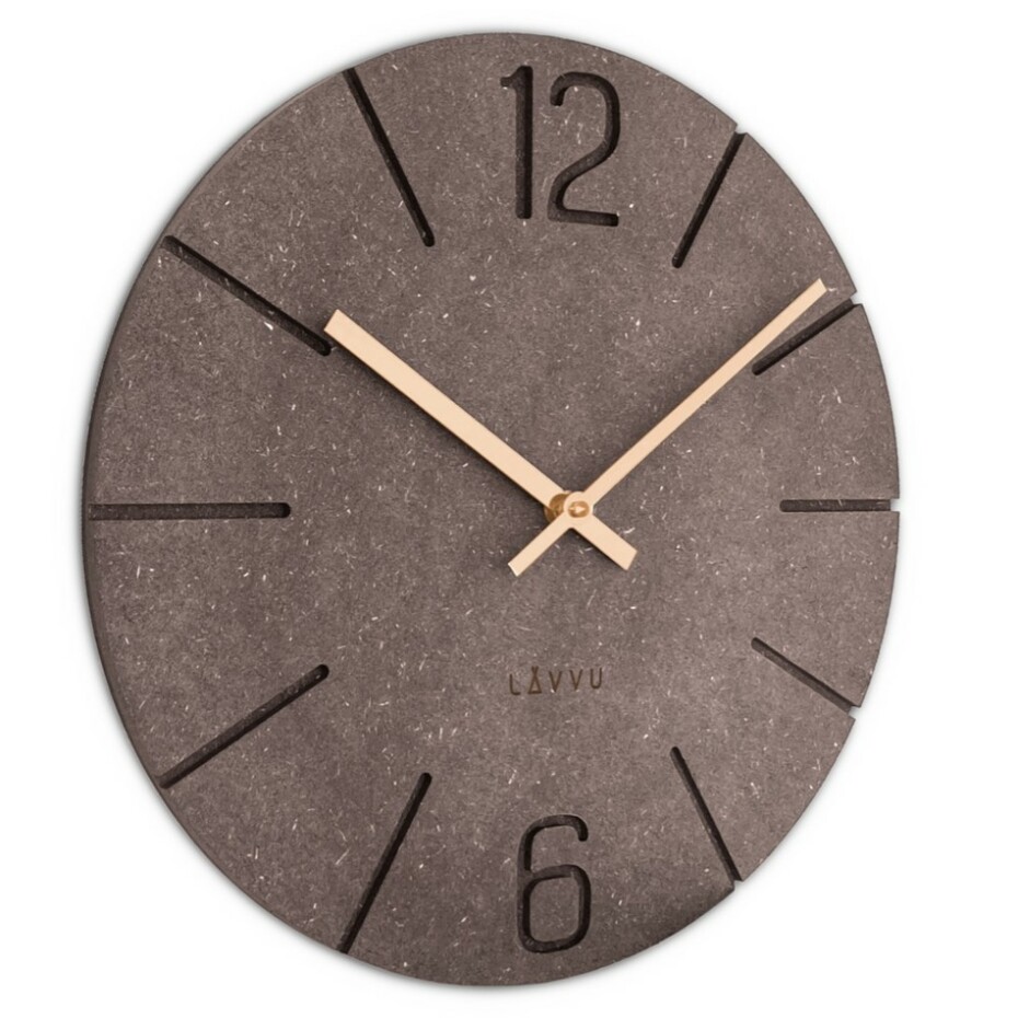 LAVVU Hnědé hodiny Natur, pr. 34 cm - main (1)