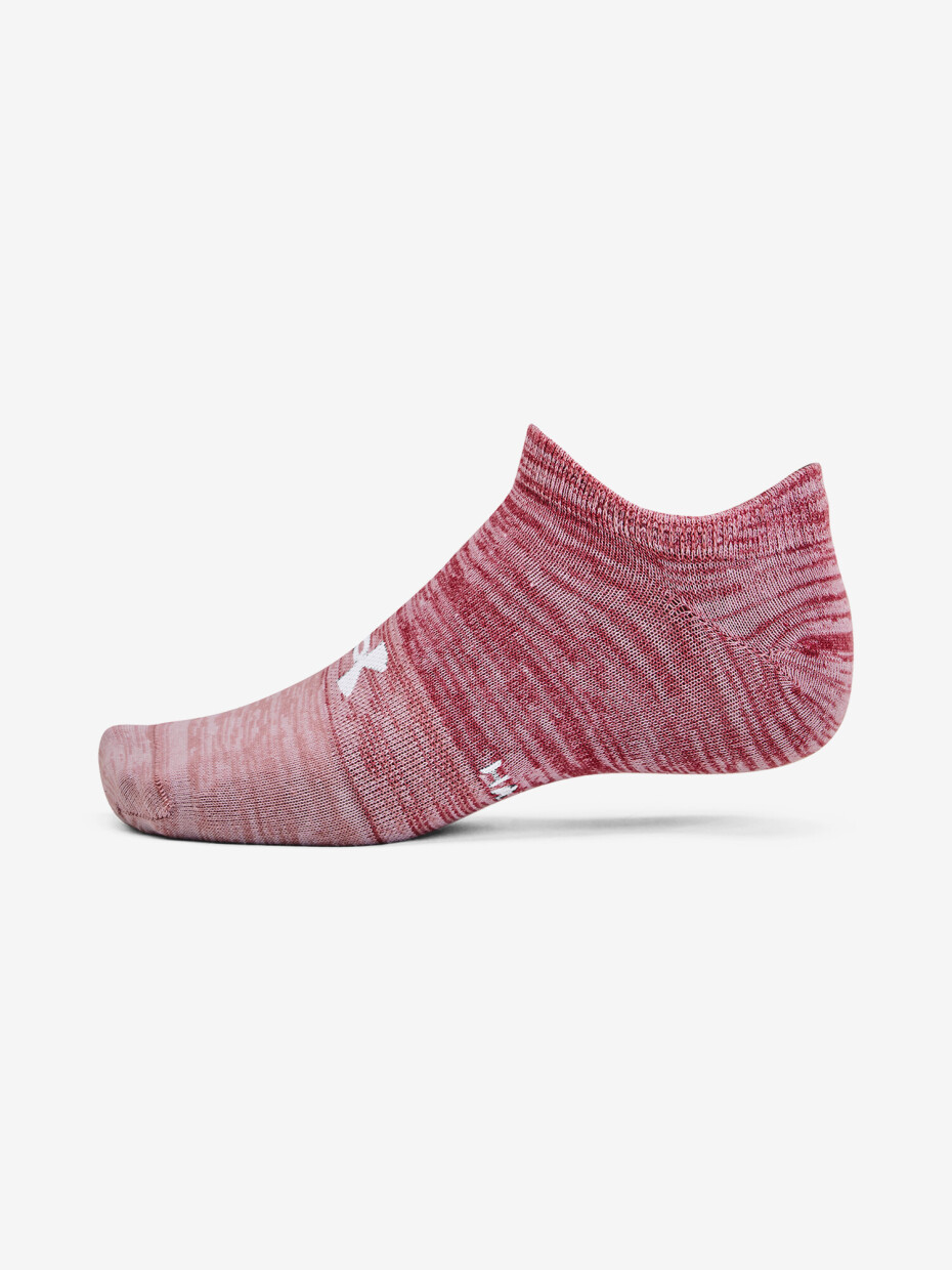 Ponožky Under Armour  Essential No Show 3pk-PNK  L - main (1)