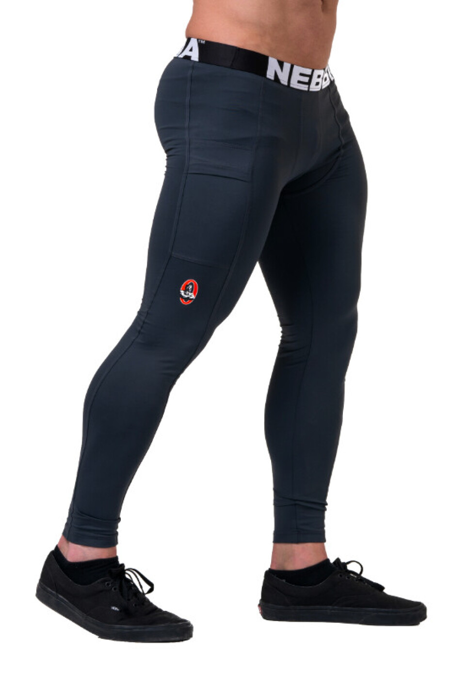 Pánské legíny Nebbia 1965 Legend of Today leggings 189 dark grey XXL - main (3)