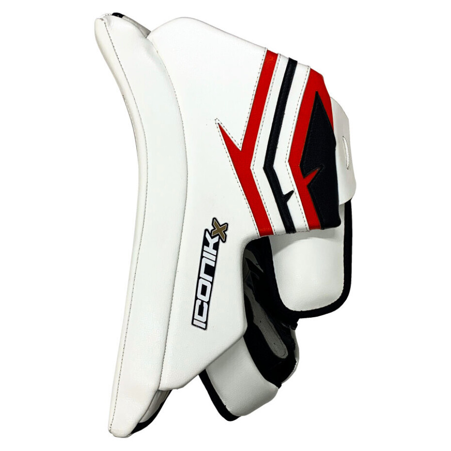 Vyrážečka BRIAN'S Iconik X White/Black/Red Intermediate na pravou ruku (normální) - main (1)