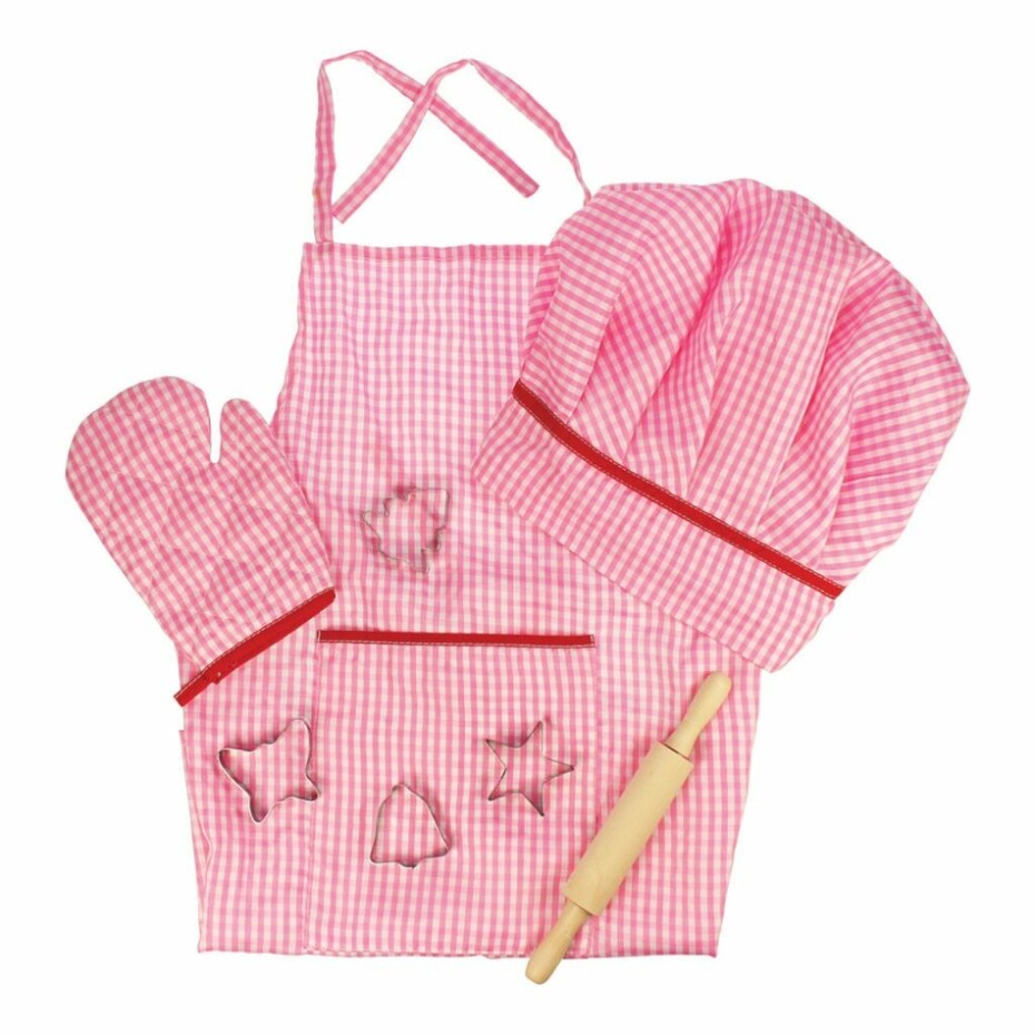 Bigjigs Toys Set šéfkuchařky, růžová, 8 ks - main (0)