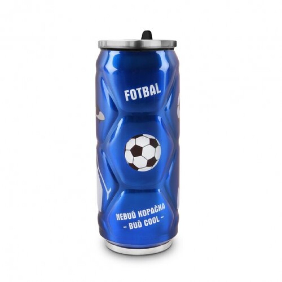 Orion Termoska-plechovka FOTBAL 0,5 l, modrá - main (0)