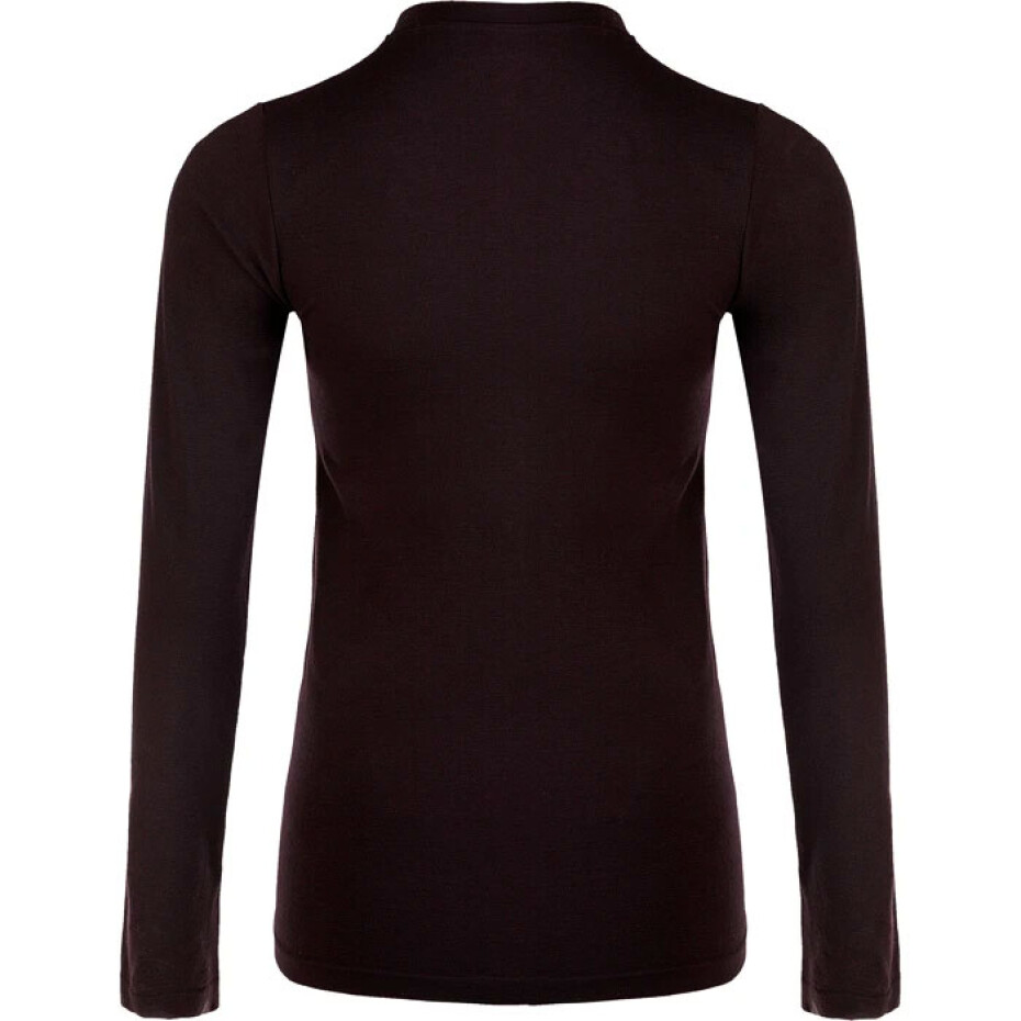 Dámské tričko Endurance  Yalia Seamless Wool Print LS Baselayer Dark Purple L/XL - main (2)
