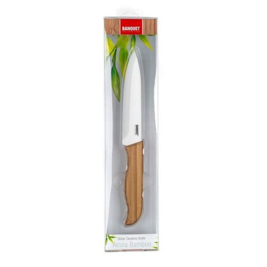 Banquet Keramický nůž porcovací Acura Bamboo, 23,5 cm - main (1)