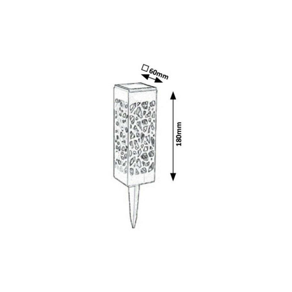 Rabalux 8949 Mora Solární LED zapichovací svítidlo, černá - main (4)