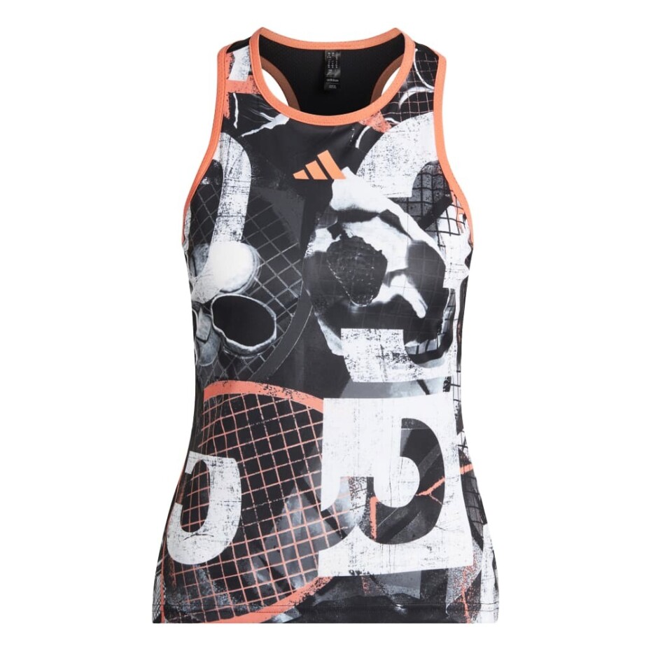 Dámské tílko adidas  Club Tennis Graphic Tank Top White/Black S - main (0)