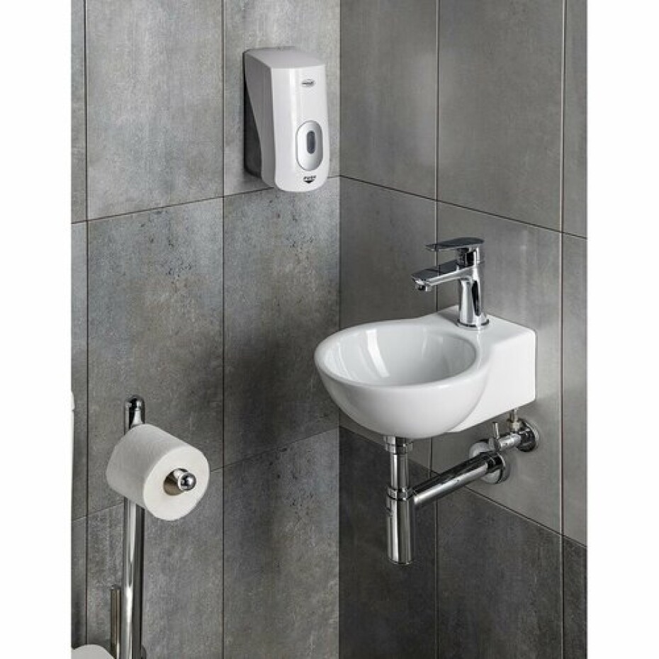 AQUALINE 1319-73 Emiko dávkovač tekutého mýdla nástěnný 1000 ml, bílá - main (1)