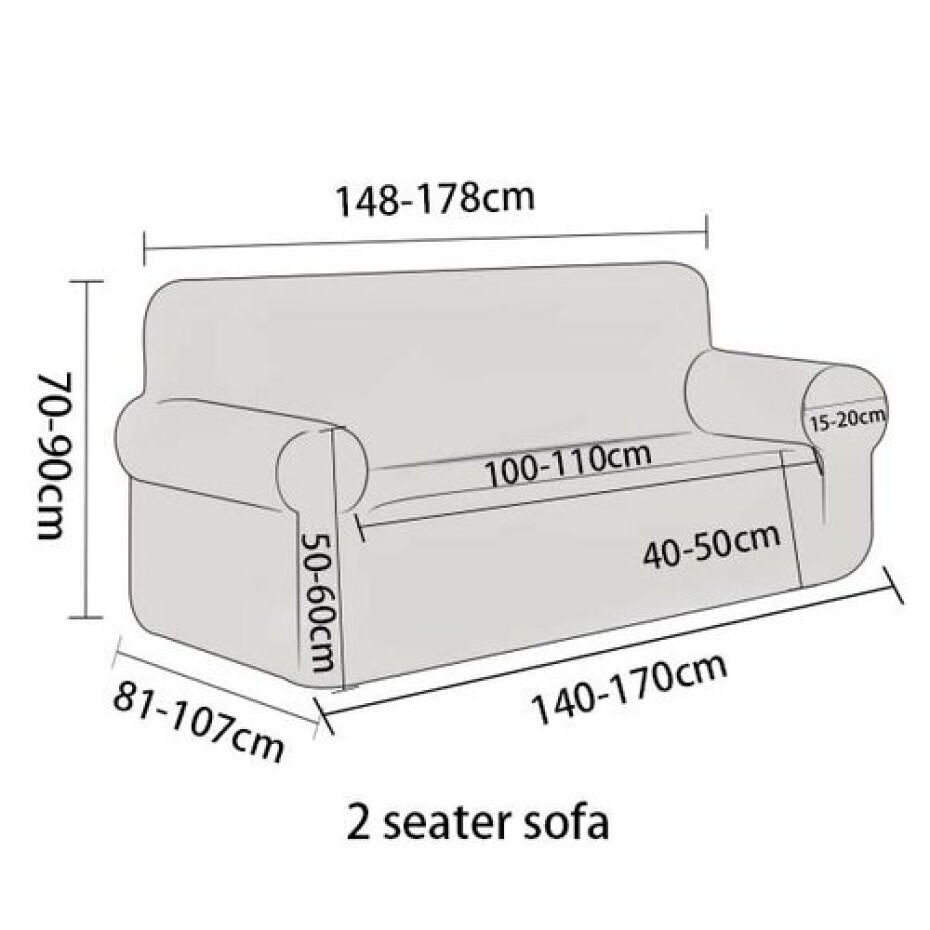 4Home Napínací potah na dvojkřeslo Style, 145 - 185 cm - main (6)