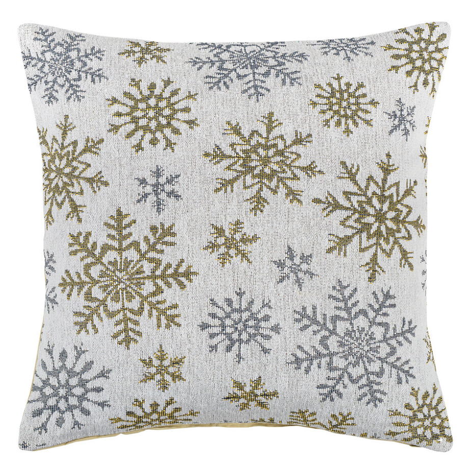 Dakls Povlak na polštář Snowflakes bílá 40 x 40 cm - main (0)