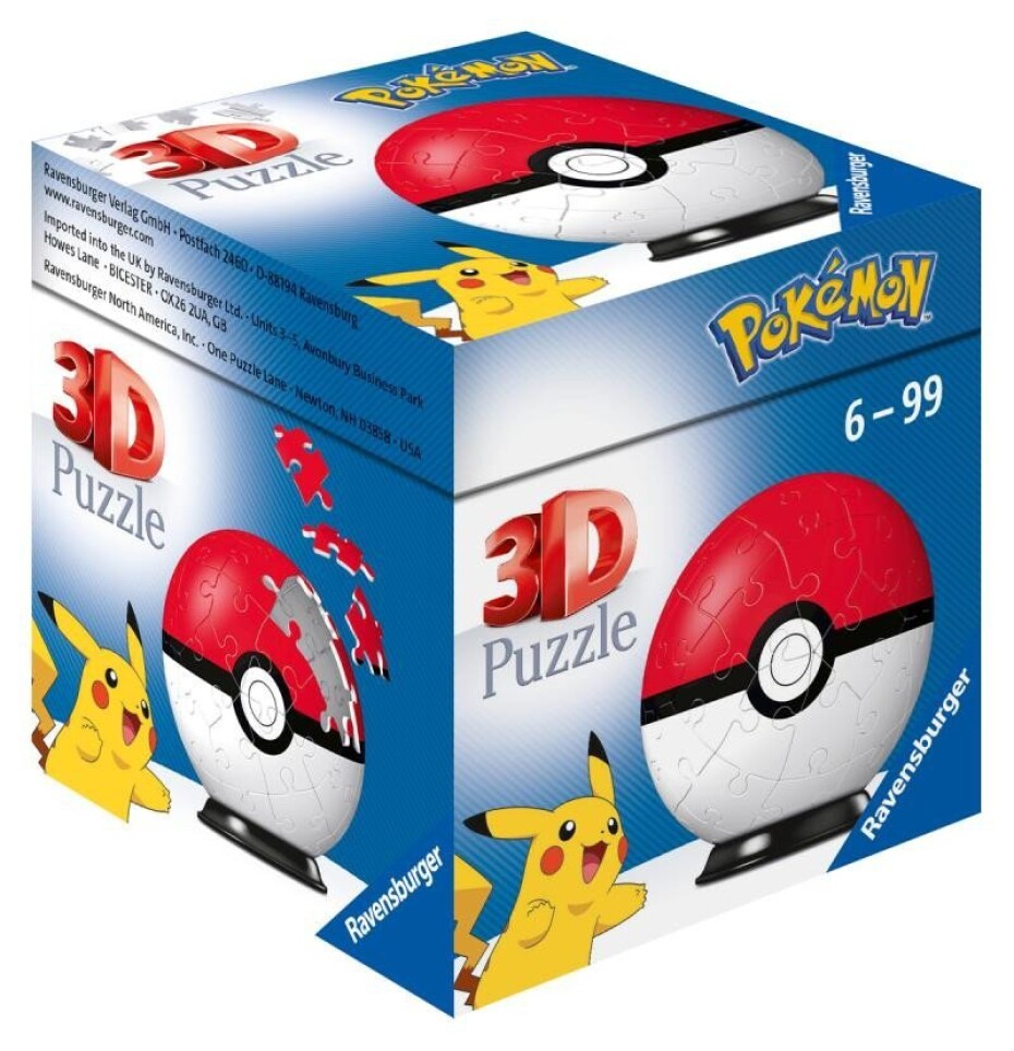 Ravensburger 3D Puzzle-Ball - Pokémon Motiv 1 / 54 dílků - main (0)