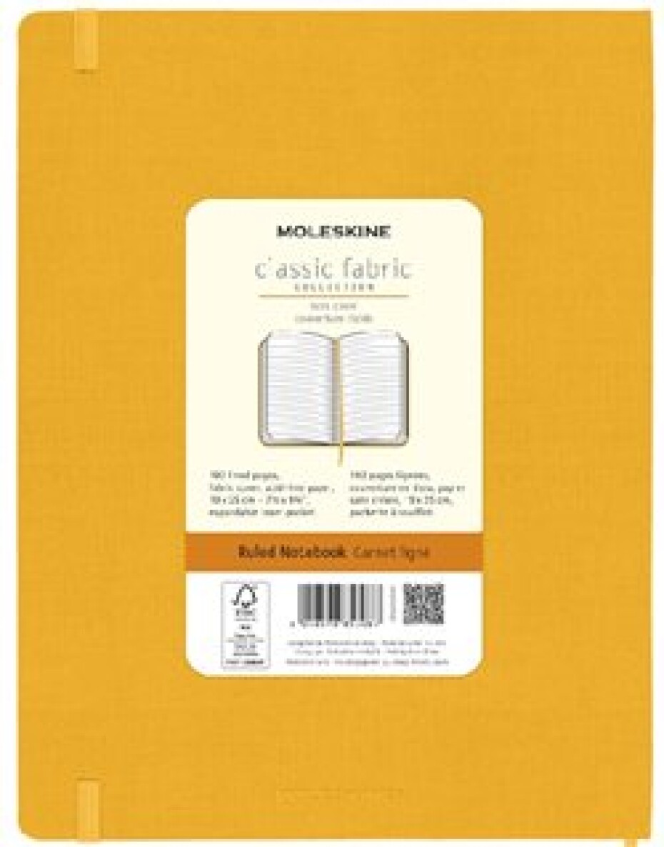 Moleskine Zápisník Silk tvrdé desky B5 linkovaný, oranžový - main (0)